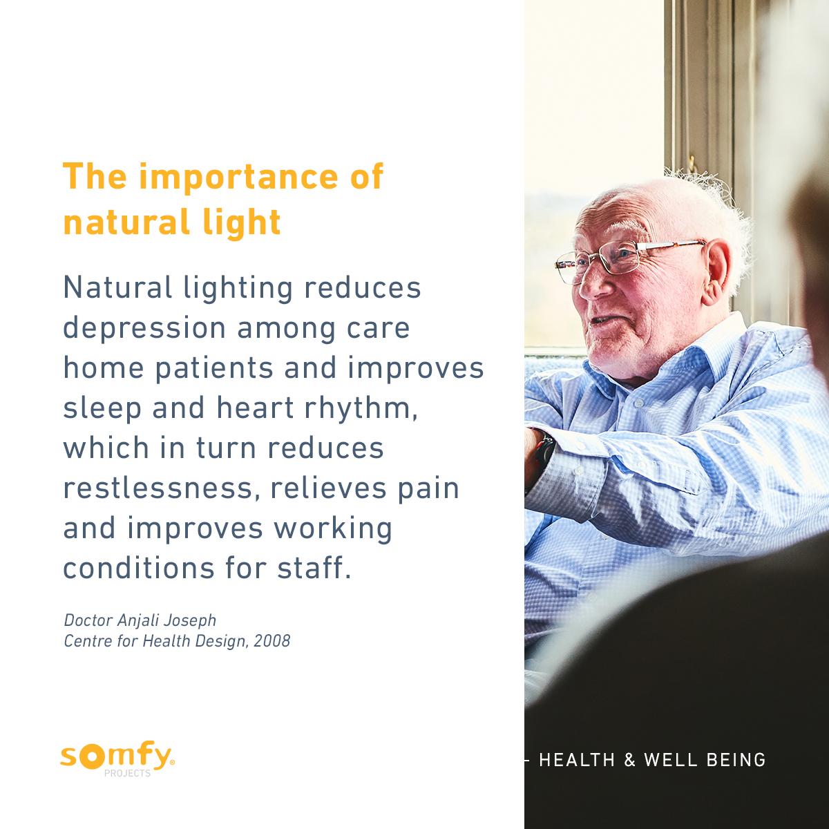 SomfyUS's tweet photo. Natural light increases wellness. Imagine if your shades remembered you need some Vitamin D, even if you don't! #naturallight #smarthome #smartbuildings https://t.co/kLKnXM97m4