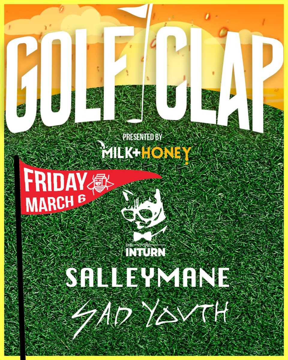 milkhoneycrew's tweet photo. Hey Bellingham. Tonight we bring Detroit's @golfclapdet back to the @WildBuffalo w/ support from our friends The Inturn, @salleymane &amp; @sadyouthsosad! Expect good music and even better times. Tix here: https://t.co/PD6xWGj2pr https://t.co/aZknnS1UGX