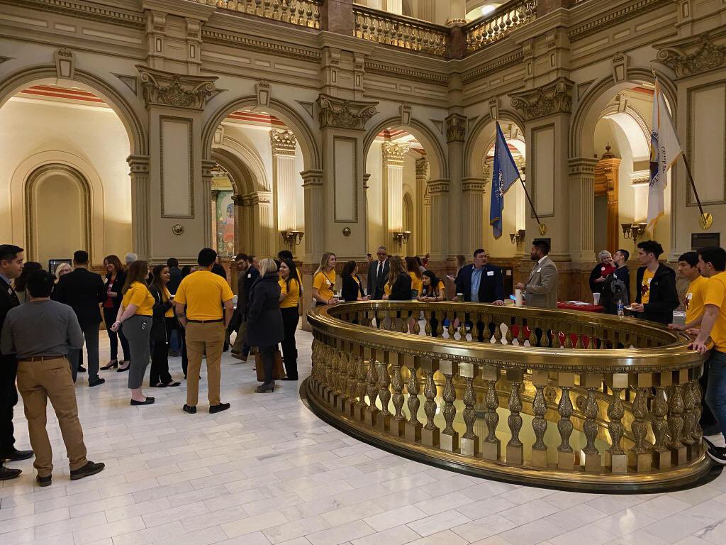ColoradoMesaU's tweet image. CMU first-generation students are at the Colorado State Capitol today representing #firstgen and advocating for policy that will help lead to their success. #iamfirst #CMesaU