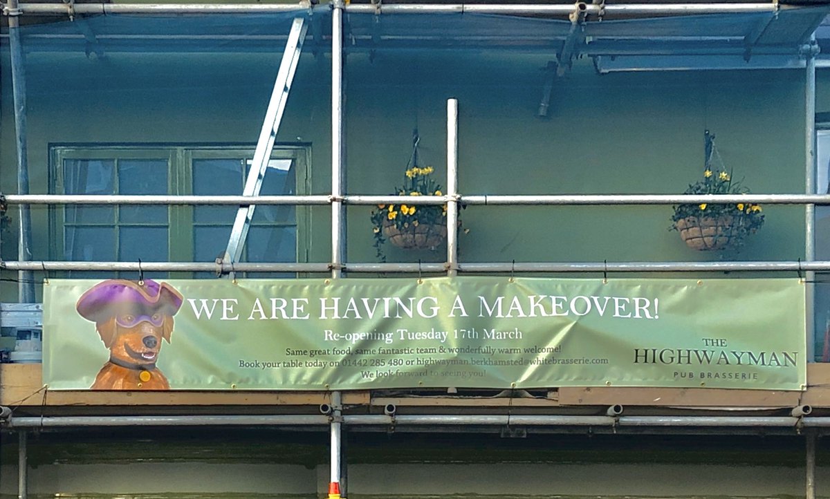 The Highwayman (@highwaymanberko) on Twitter photo Drum Roll Please.... 🥁
We are going to be closed from Monday 9th March - Monday 16th March for a makeover! 
We will be opening our doors again on Tuesday 17th March with a fresh new look.
Book now! 
01442 285480
highwaymanberkhamsted.com/book-now/ Drum Roll Please.... 🥁
We are going to be closed from Monday 9th March - Monday 16th March for a makeover! 
We will be opening our doors again on Tuesday 17th March with a fresh new look.
Book now! 
01442 285480
highwaymanberkhamsted.com/book-now/