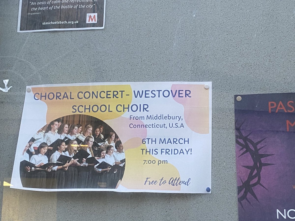 WestoverRasin's tweet photo. Glee and Handbell Choir on our way to first official concert in ๐ฌ๐ง! โค๏ธ๐ถ#WestoverMusic #WestoverGlobalPrograms https://t.co/33vcOIkb2A