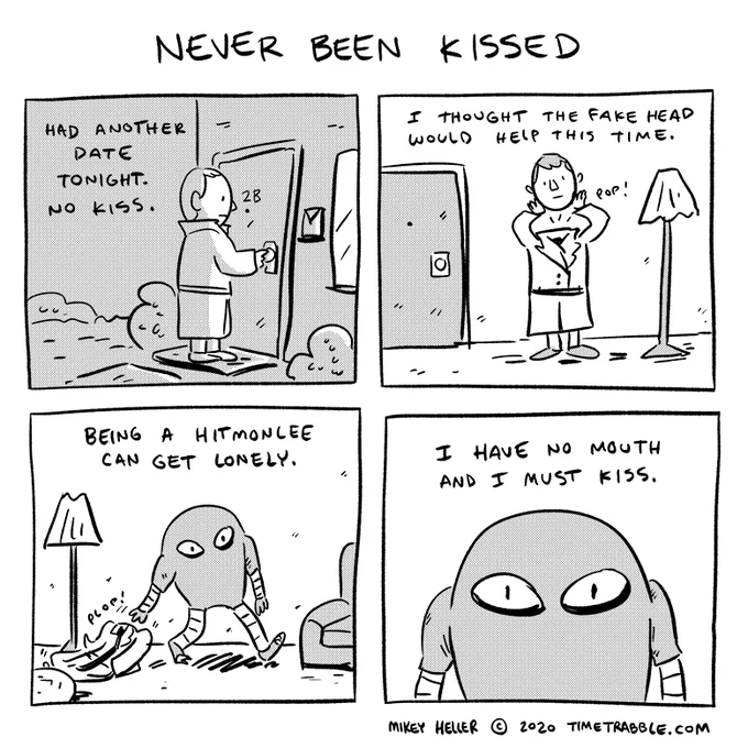 i drew a comic about having never been kissed 