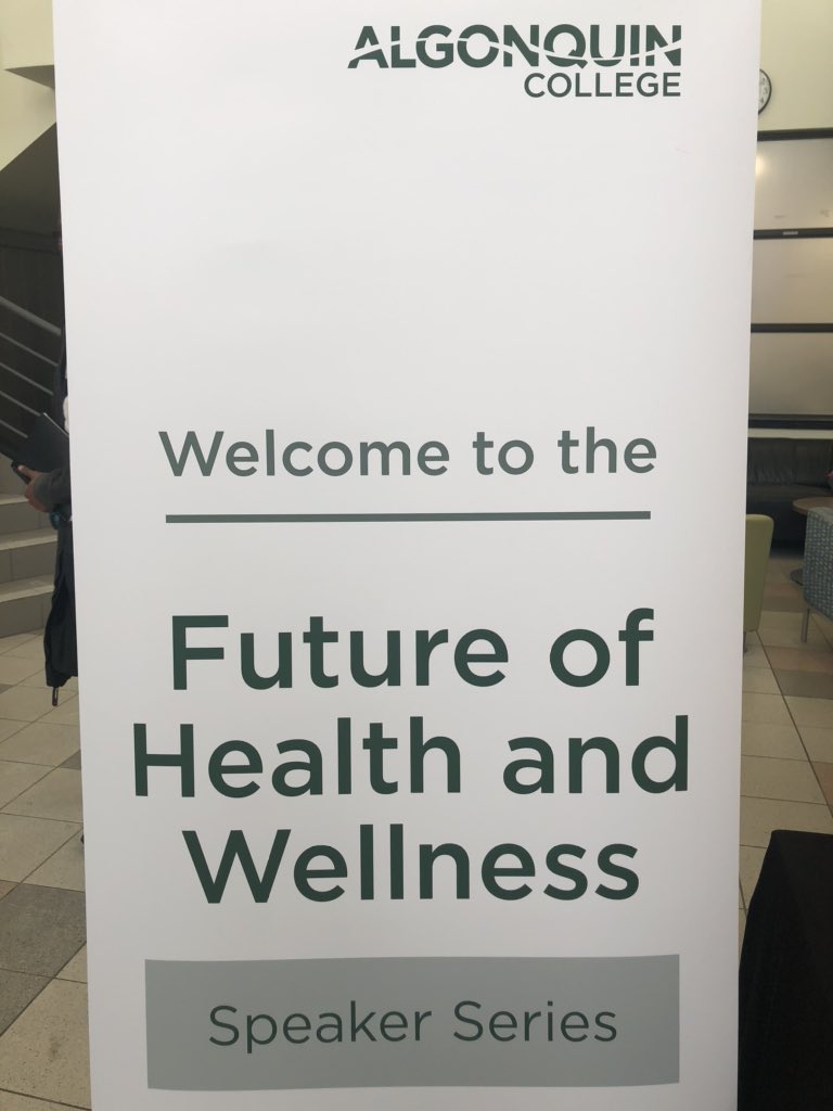 MarkSavenkoff's tweet photo. Welcoming @VeraEtches, @NancyCPO, @AlgonquinColleg Benjamin Roebuck, @SWCHC Naini Cloutier, and @OttawaPolice Steve Bell to the @AlgonquinColleg Future of Health and Wellness Series to talk about violence #ACHLE https://t.co/sz4AXQCfDx