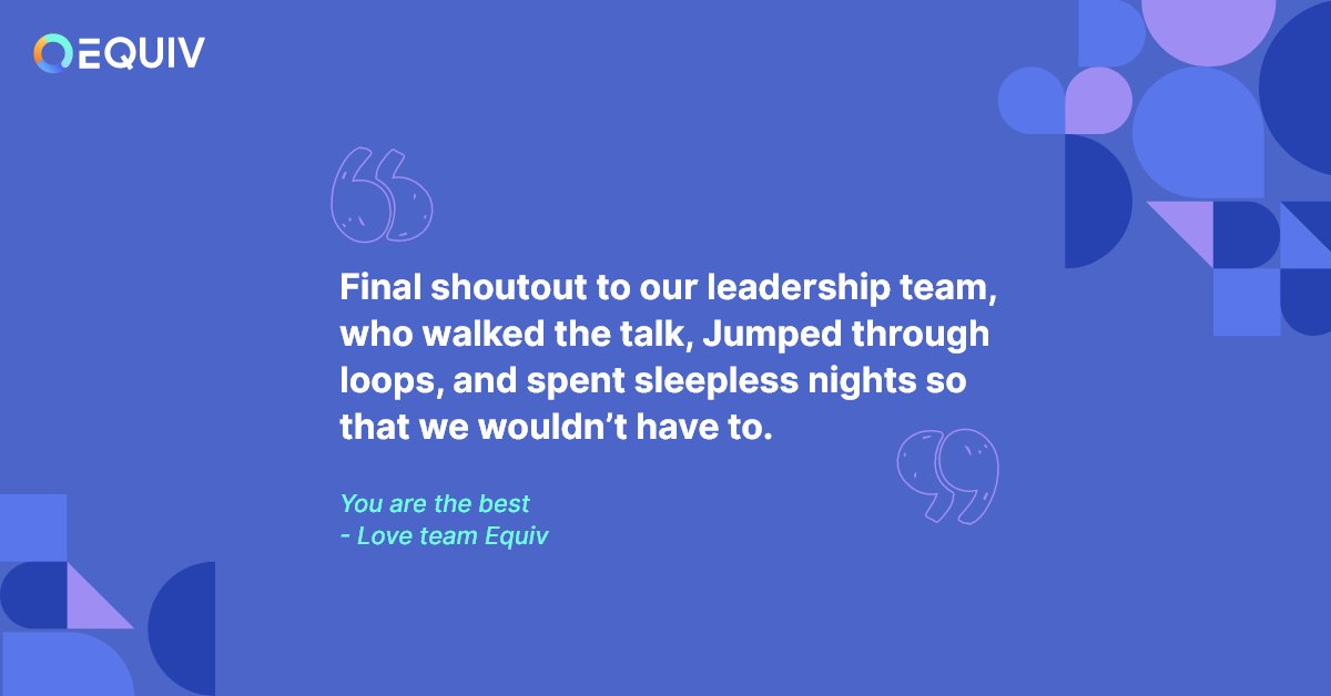 This women’s day we want to call out our team who have gone above and beyond time and again. Without whom, we wouldn’t have reached where we are today.
It is time for our unsung heroes, the #WomenOfEquiv to take the stage and share their tales.

<a href="/equivjobs/">Equiv</a> <a href="/stockroomio/">Stockroom</a>