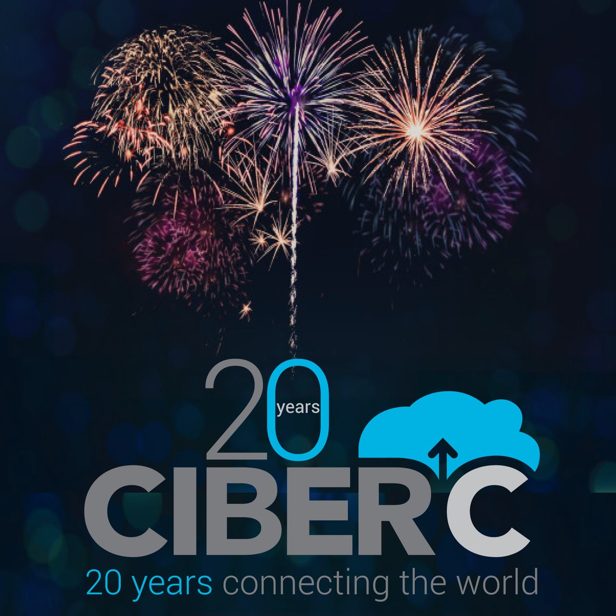 CIBERC_L's tweet photo. Cumplimos 20 años especializándonos como proveedores de soluciones avanzadas y nos comprometemos a seguir apoyando el crecimiento y la mejora continua de quienes confían en nosotros. #CiberC #20Años #IT #Aniversario https://t.co/nXW4nafS8O