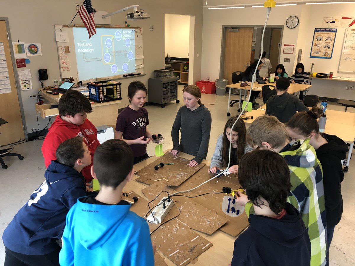 GalvinSTEM's tweet photo. 6th graders are almost ready to race their sail-cars! https://t.co/U7dTm5Cy56
