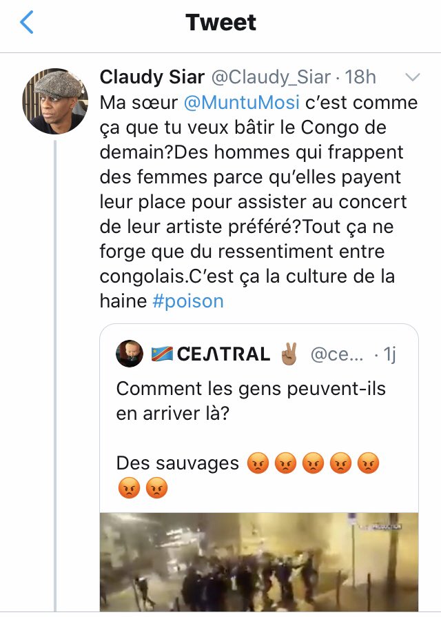 Youyou Muntu Mosi Twitterissa Ok Je Ne Le Ferai Plus Desormais Tu Peux En Etre Sur De Toute Facon Apres Le Live De Ce Soir Ce Sujet Sera Clos Mais Je Te