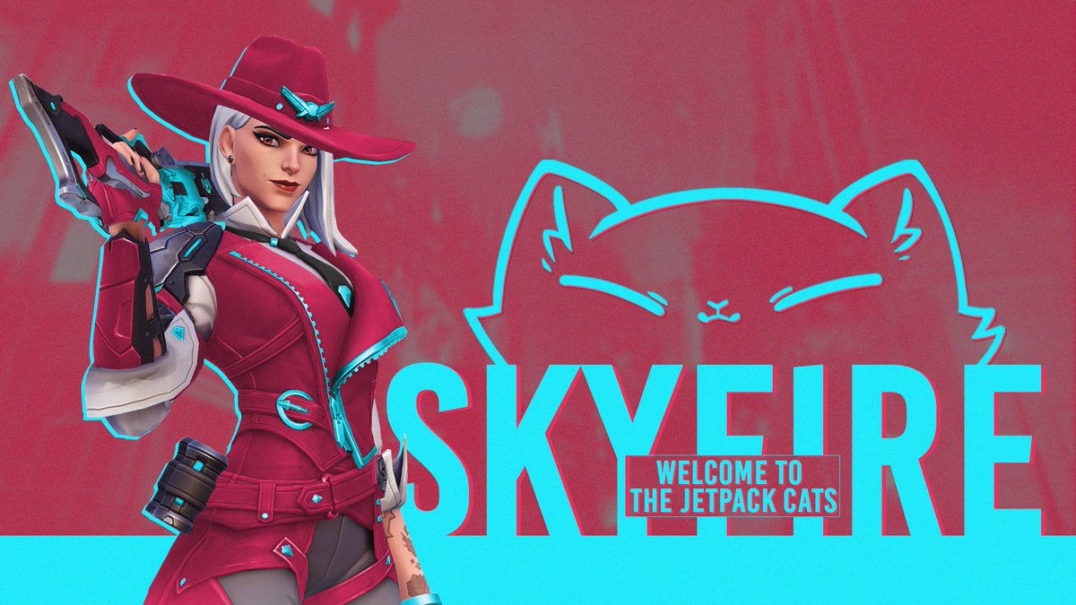 CatCollective_'s tweet photo. There's some big changes on @theJetpackCats roster! @skyfire_arts joins us as flex DPS to make some huge plays ❤️ https://t.co/BdYZX8PEXn