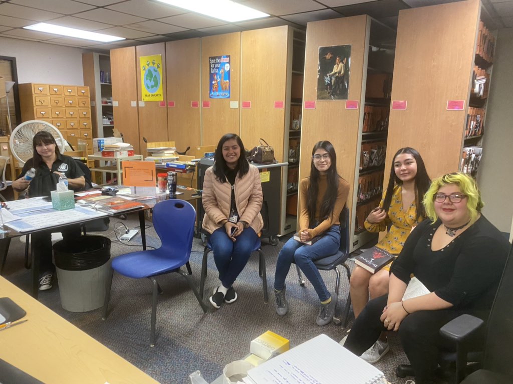 So excited to have Skyped with author Renee Ahdieh of “The Beautiful”. Thank for taking the time to meet with us <a href="/rahdieh/">.</a>.  SHS book club had a great time. #SISD_Reads #SISD_libraries <a href="/MSaenz_LMS/">Michelle Saenz</a> <a href="/Sparks_Interest/">Marcy Sparks</a> <a href="/ahalatyn_SHS/">Andrew Paul Halatyn</a> @DGonzales_SHS <a href="/Socorro_HS/">Ignacio Estorga</a>
