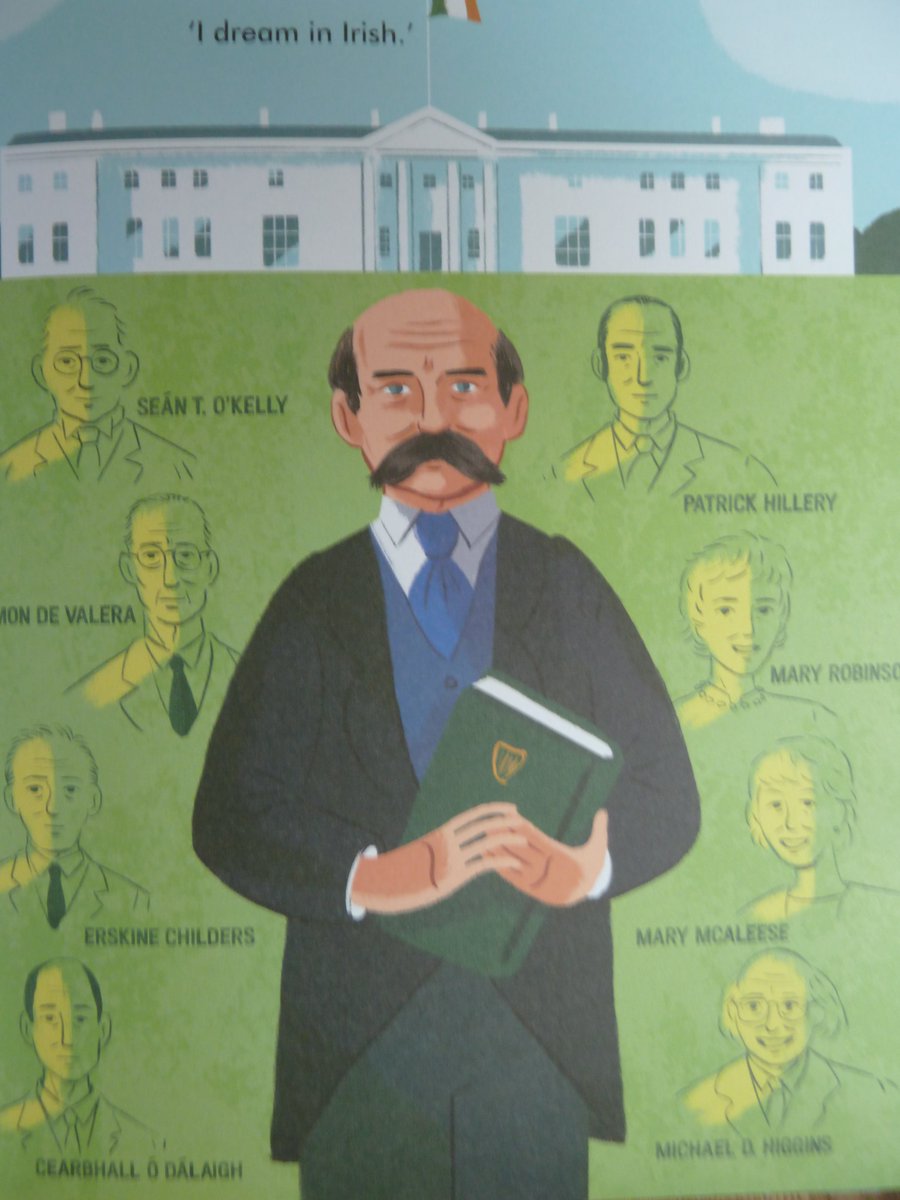 Douglas Hyde. 1860-1949. Born Castlerea, Co Roscommon. Taught by his father & brilliant at languages! Especially loved Irish.  @tcddublin wrote poetry as An Craoibhín Aoibhinn, "the pleasant little branch"! 1st president  @CnaG! 1st Prof Modern Irish  @ucddublin! 1st  @PresidentIRL!