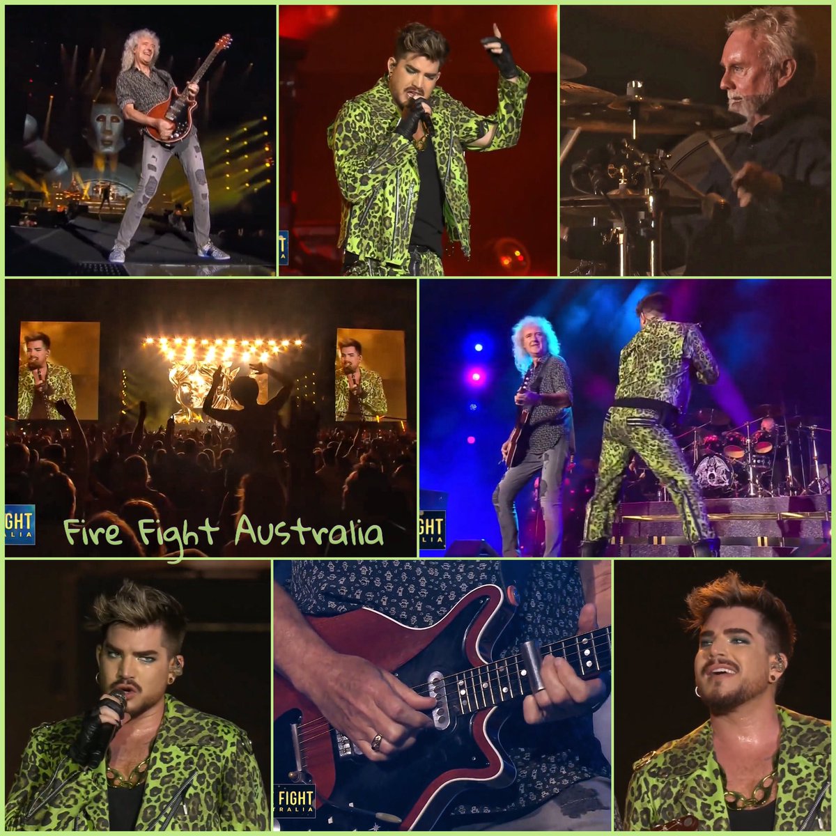 mmochroi's tweet photo. Just watched @QueenWillRock + @adamlambert’s official #LIVEAID performance at #FireFightAU 🤴🏻🤘🏼👑🦘🐨💜 So good, I had chills 🥶🙌🏼💯 Such a wonderful cause! 👏🏼👏🏼👏🏼 Please donate if you can at https://t.co/RNgkjjuWBo and watch official video below 👇🏼 #QAL 
https://t.co/CczsqPPDVW https://t.co/RaIuZFc9G2