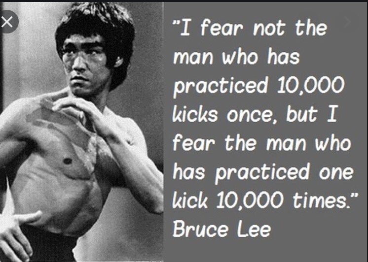 Bruce Lee 10000 Kicks Quote Onur Akan On Twitter: "Becareful. Bruce Lee Said “I Fear Not The Man Who  Has Practiced 10,000 Kicks Once, But The Man Who Has Practiced 1 Kick,  10,000 Times" Your Opportunity Seeking
