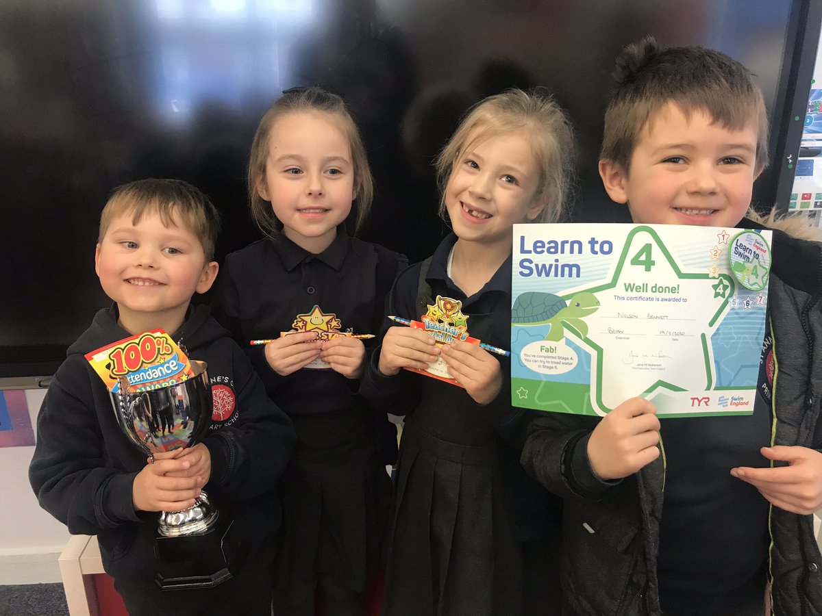 STAClassRighton's tweet image. Well done to this week’s award winners. Elayna for being a superstar in Y1 &amp;amp; Sofie for amazing proof-reading of her work! Nelson has been doing some super swimming and we got the attendance trophy (for the first time in ages) with a whopping 100% attendance #keepitup #teamstannes
