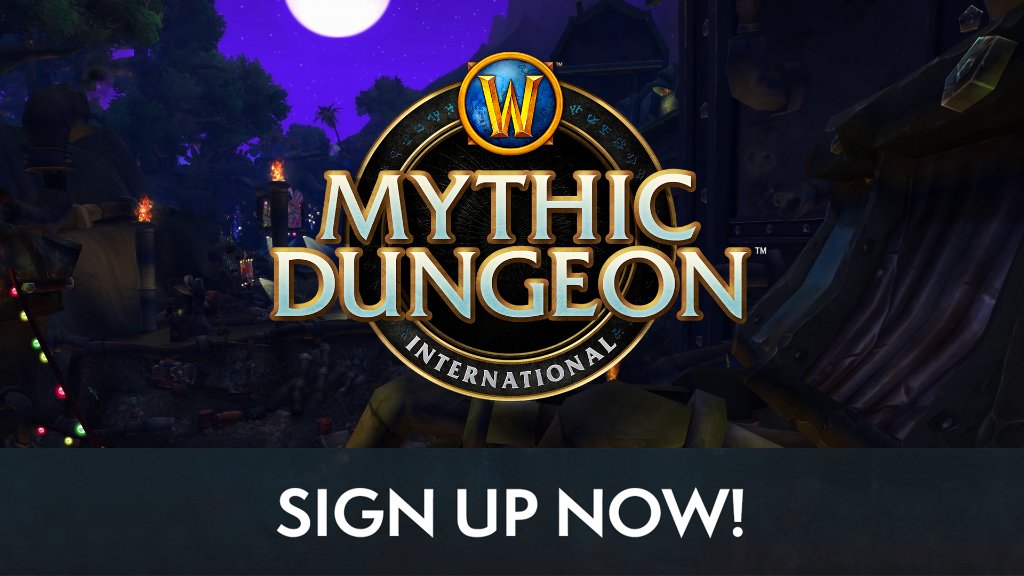 Warcraft's tweet photo. No team? No problem!

Sign up for the Mythic Dungeon International as a Free Agent and connect with potential teammates!

Sign up today: https://t.co/0M2BSMwFHN https://t.co/AmA4G6PYJ5