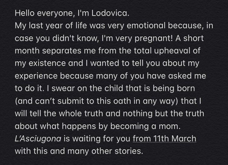 comellonline's tweet photo. Description: Lodovica Comello addresses the classic themes related to pregnancy in an ironic and unusual tone, telling personal anecdotes and disassembling the classic narration reserved for the theme.

Trailer translation: ☟︎☟︎☟︎ https://t.co/t4lDJQzf7G