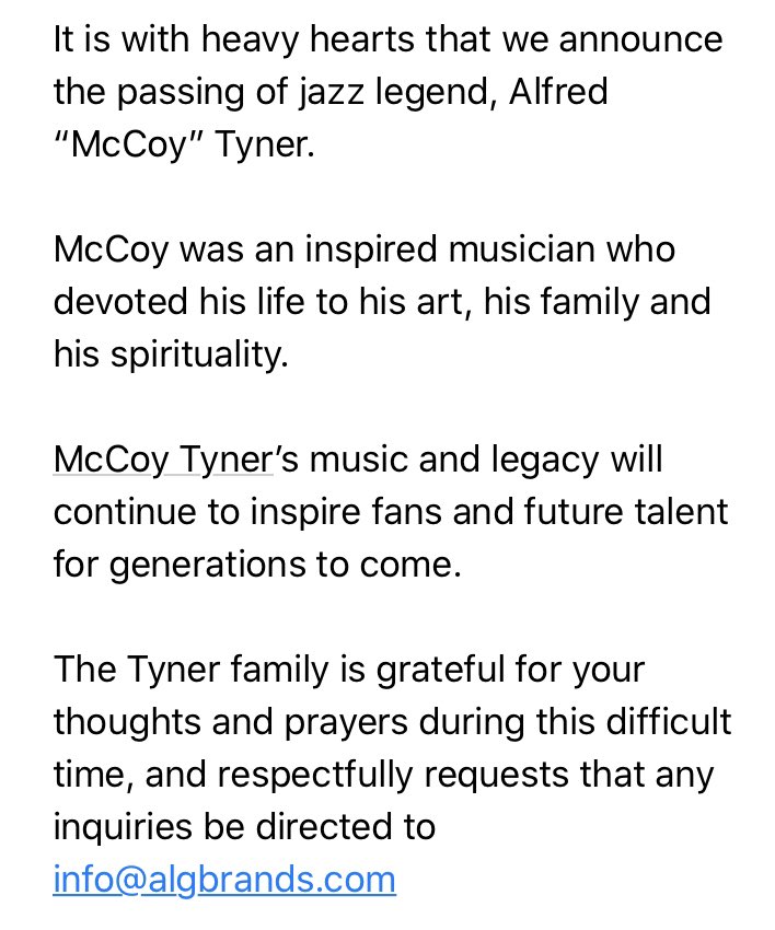 McCoy Tyner tweet media