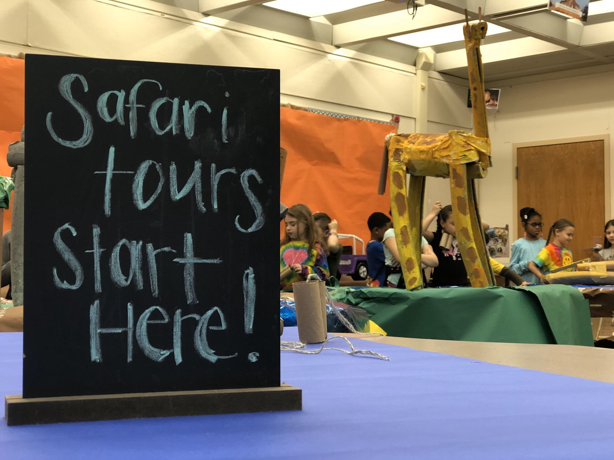 Second-graders in <a href="/MrsKlinczar/">Sarah Klinczar</a> class at <a href="/gcwaltdisney/">GC Walt Disney Elementary School</a> are preparing to lead first-graders on a African safari to check out elephants 🐘 zebras 🦓 giraffes 🦒 and more! All produced by students STILL inspired by their trip to @RBTL to see The Lion King! #GCPride <a href="/GCArtsInEd/">GC Arts in Ed</a>