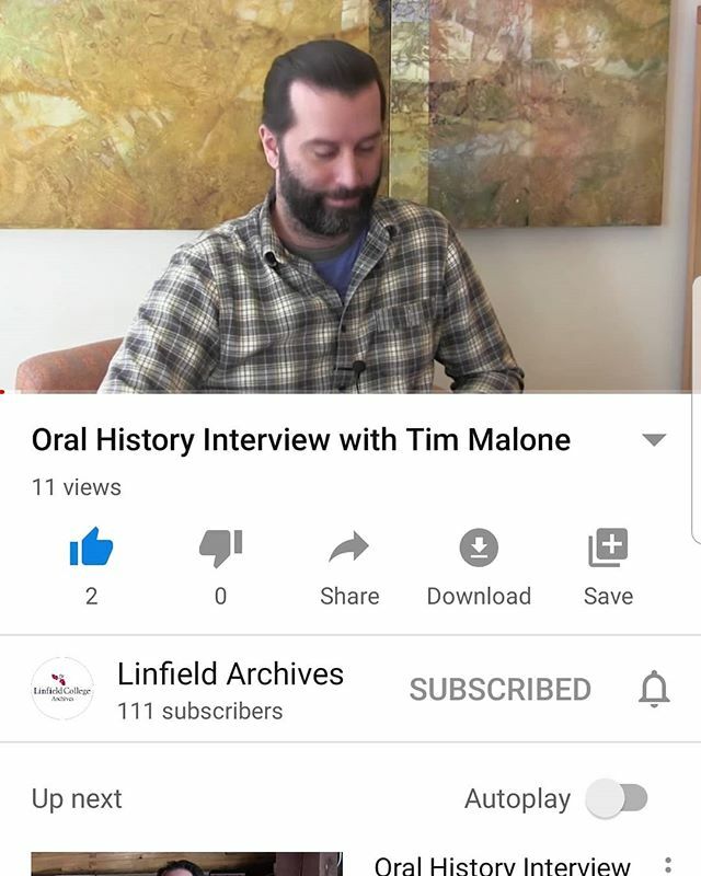 TMaloneWines's tweet photo. I was asked to sit down with Rich from Linfield College and the Oregon Wine Archive to tell my story. I cannot overstate the importance of what they are doing and the caliber in which they are doing it. I feel honored to have been asked to be part of the… https://t.co/Ltu4LunOyn https://t.co/bxBzOqJ6DD