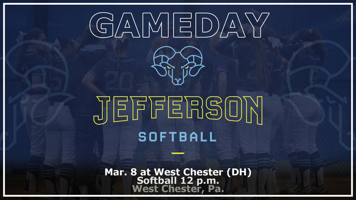 G A M E D A Y 🆚 | West Chester 📍 | West Chester, Pa. (WCU Softball Field) ⏰ | 12pm 📊 | bit.ly/2TvJfj2 💻 | bit.ly/2rOhvek