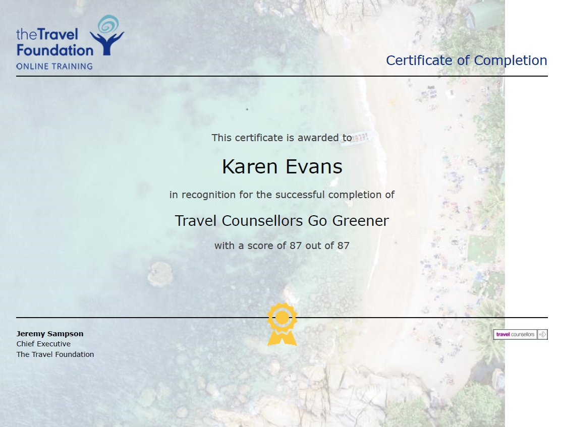 We work with international charity The Travel Foundation and yesterday I completed training so I can help you to make sure you're travelling responsibly. ow.ly/XajT50yCZdz #tourism #travel #sustainabletravel #responsibletourism  #travelcounsellors #travelfoundation