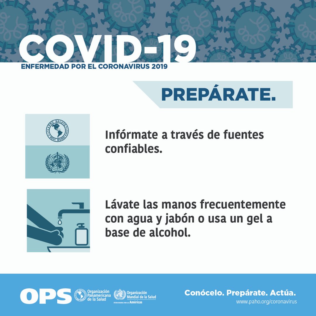 ONU_es's tweet photo. 🔹 Infórmate sobre el #coronavirus
🔹 Prepárate
🔹 Sé amable y apoya a los demás

Sigue estos consejos de la @opsoms y ayuda a combatir el estigma y el miedo sobre el #COVID19: https://t.co/hLqQdFK2Pk https://t.co/sEIGmUus8l