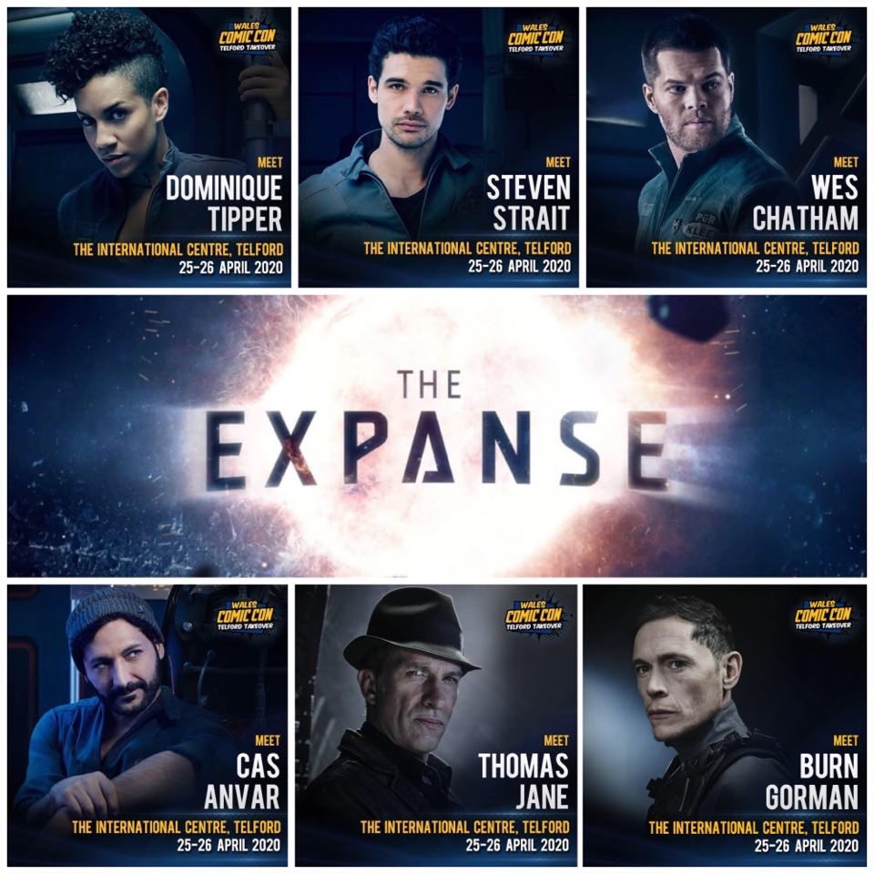 Casanvar's tweet photo. WALES! UK! 
April 25th and 26th. We’ll be waiting for ya. 

See you at @walescomiccon !!! 
#TheExpanse #screamingfirehawks https://t.co/HaQdXsXqgs