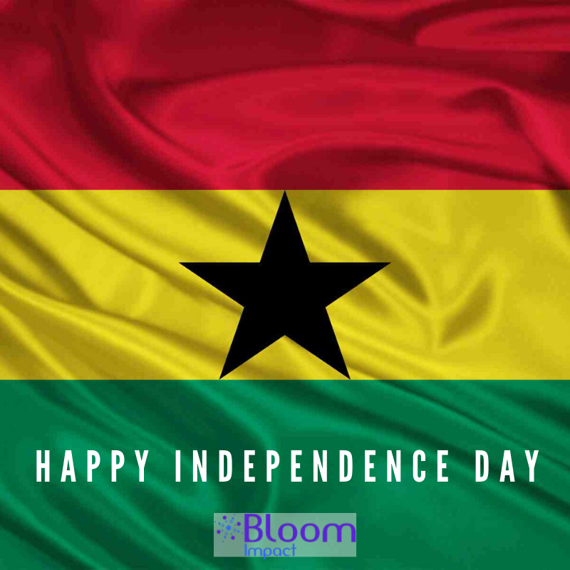 BloomImpact's tweet photo. Happy #IndependenceDay #Ghana! We are proud to work with inspiring Ghanaian #Entrepreneurs every day & determined to further Ghana's journey towards #InclusiveDevelopment! π¬π πͺ #GhanaAt63 #Fintech #Inclusion #BloomImpact https://t.co/TlaUZISTMA