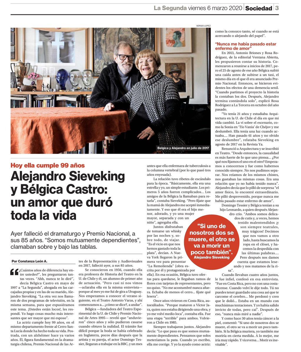 💔#AlejandroSieveking #BelgicaCastro
