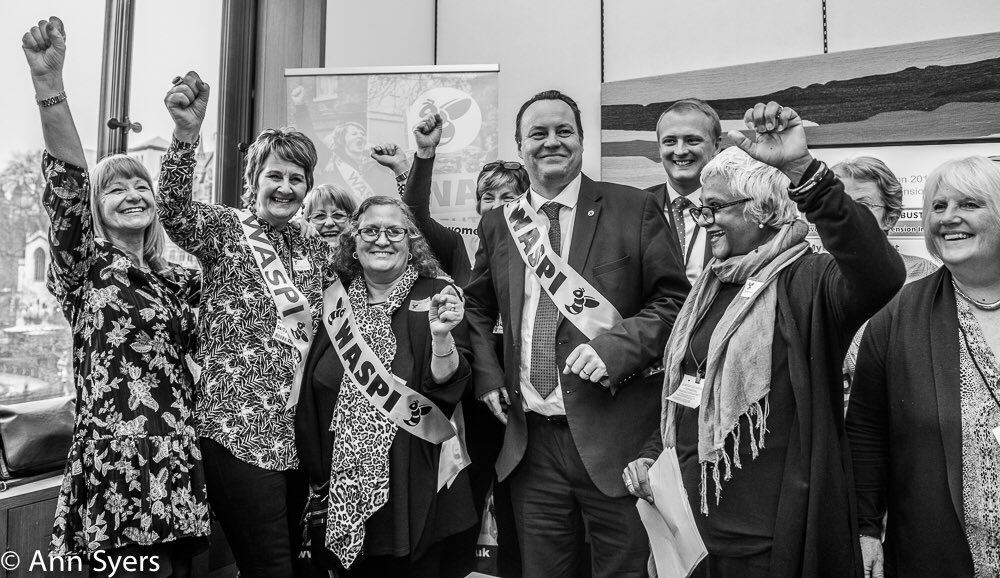 Great Day at portcullis House for us Waspi women!
⁦<a href="/Annak53/">Anne Keen</a>⁩ #waspi_2018