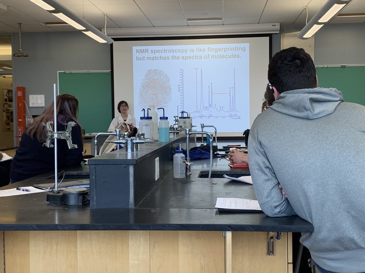 rachelleterada's tweet photo. #WNForensics sent their 14th group of students on a field trip to @CityOfWheaton Coroner’s Office and @WheatonCollege Week’s Lab today. We learned how to determine COD and MOD and how to use #NMR spectroscopy to analyze chemicals at a crime scene. #yourcommunityschools https://t.co/ZCZScgCB1C