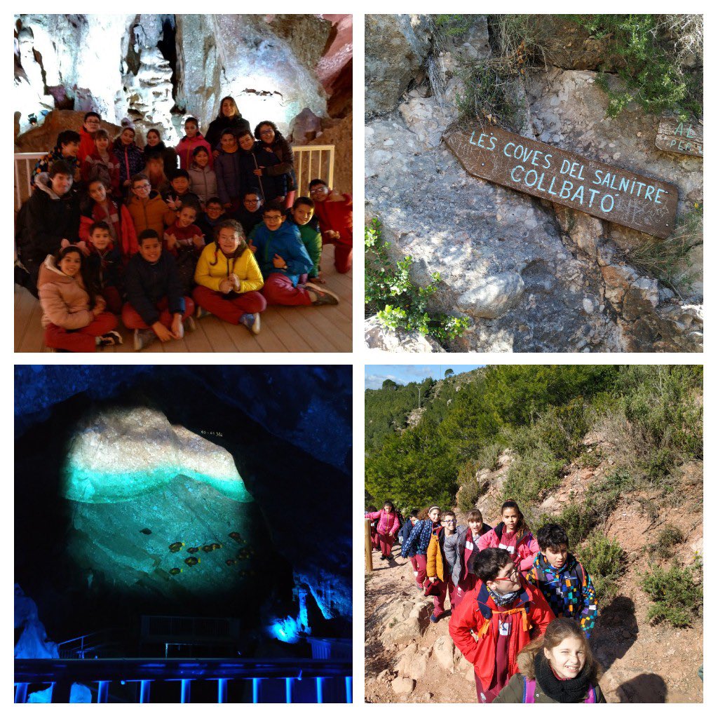 EscSantaEulalia's tweet image. Els alumnes de 3r i 4t hem anat a les coves de  Montserrat. Quina aventura. 👏🏼👣 #covesdecollbató