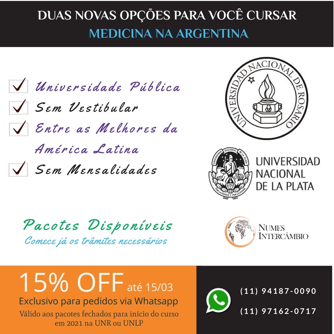 NIntercambio's tweet photo. Medicina na Argentina!
Sem vestibular e sem mensalidades! 

#medicina 
#Medicos 
#BuenosAires https://t.co/62HfD14qZN