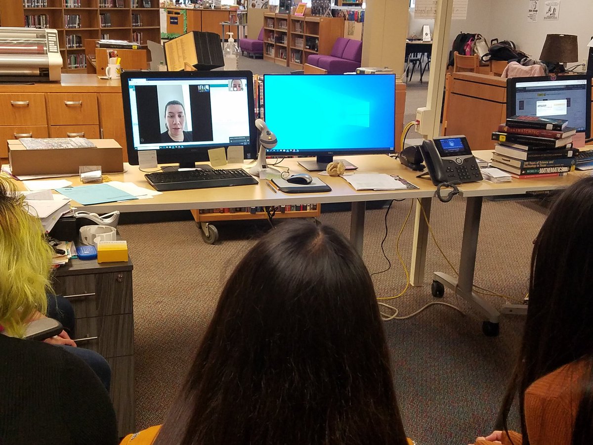 SHS Book Club enjoyed Skyping with Renee Ahdieh, the author of "The Beautiful". Thank you for your time and advise you shared with our girls!
<a href="/ahalatyn_SHS/">Andrew Paul Halatyn</a> <a href="/Socorro_HS/">Ignacio Estorga</a> <a href="/Sparks_Interest/">Marcy Sparks</a> <a href="/ahalatyn_SHS/">Andrew Paul Halatyn</a> <a href="/YAranda_LMS/">Yvette Aranda</a> #TeamSISD #sisd_libraries #SISD_reads