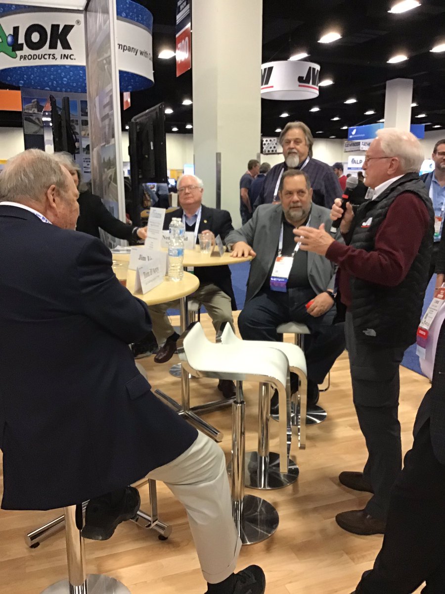 PCIprecast's tweet photo. Ask the Titans is in full swing at the PCI Booth #833 on The Precast Show floor! #PCIConvention #PrecastShow https://t.co/MwmGOswrrR