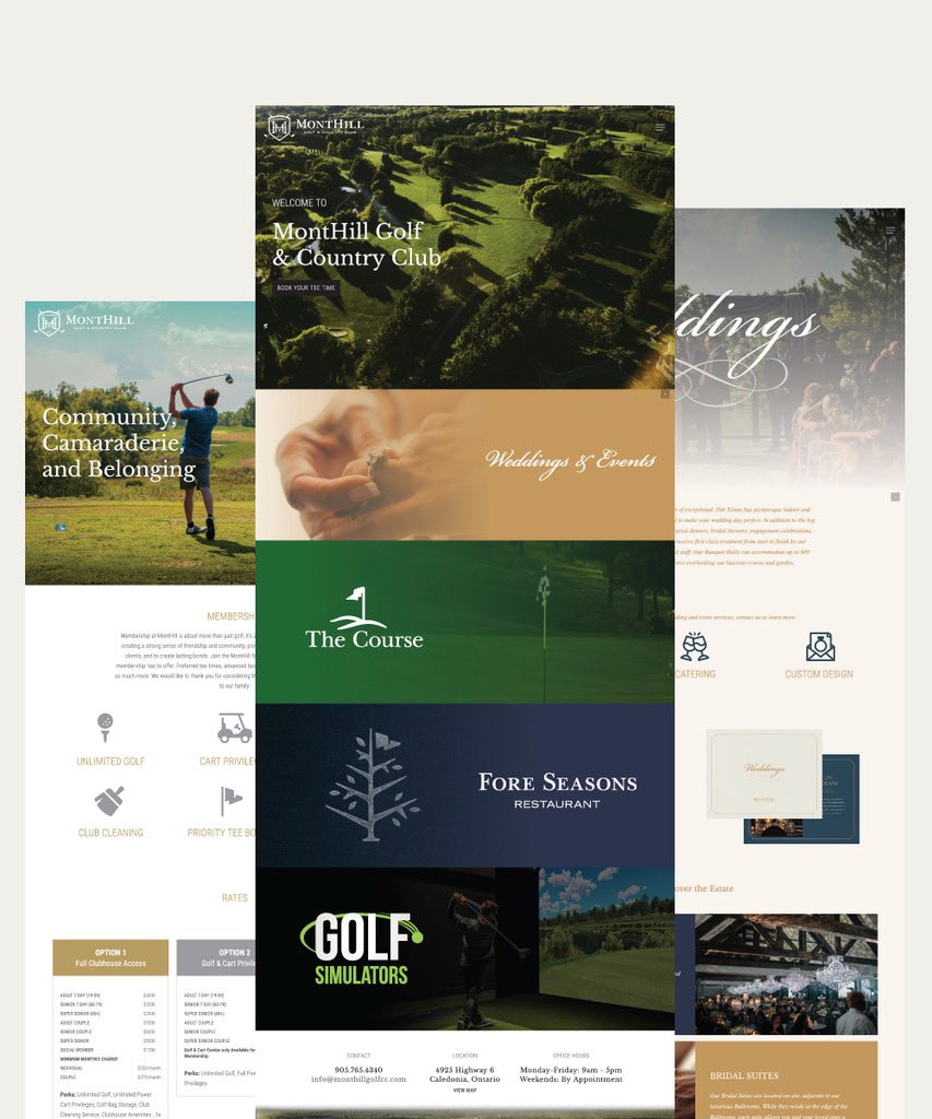THouseStudios's tweet photo. Always exciting to see a project come to life 🙌 Explore MontHill Golf &amp; Country Club’s new site at https://t.co/XAp7Wpzcqz https://t.co/TqyGeD60gv