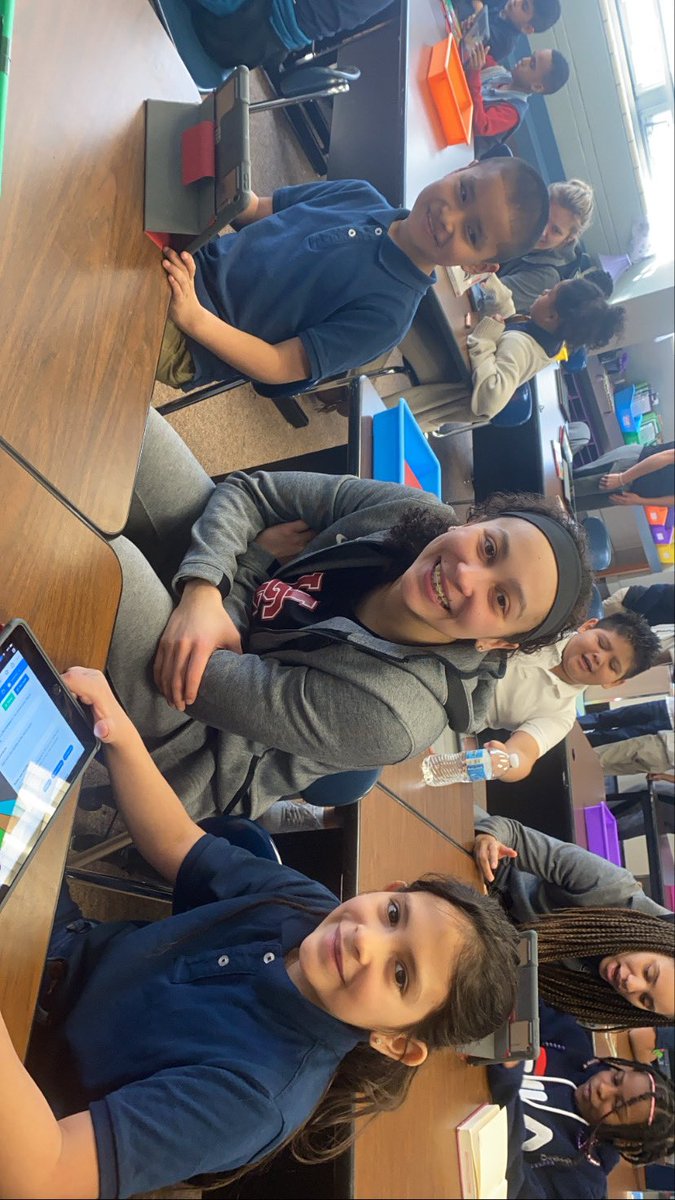 KCPS_Wheatley's tweet photo. @UCMMULES Women’s basketball team visited 3rd graders at Wheatley today! Thanks for stopping by to hang with us! @TheMIAA @kcpublicschools @MsErwoodsClass https://t.co/C2KYPPhHt2