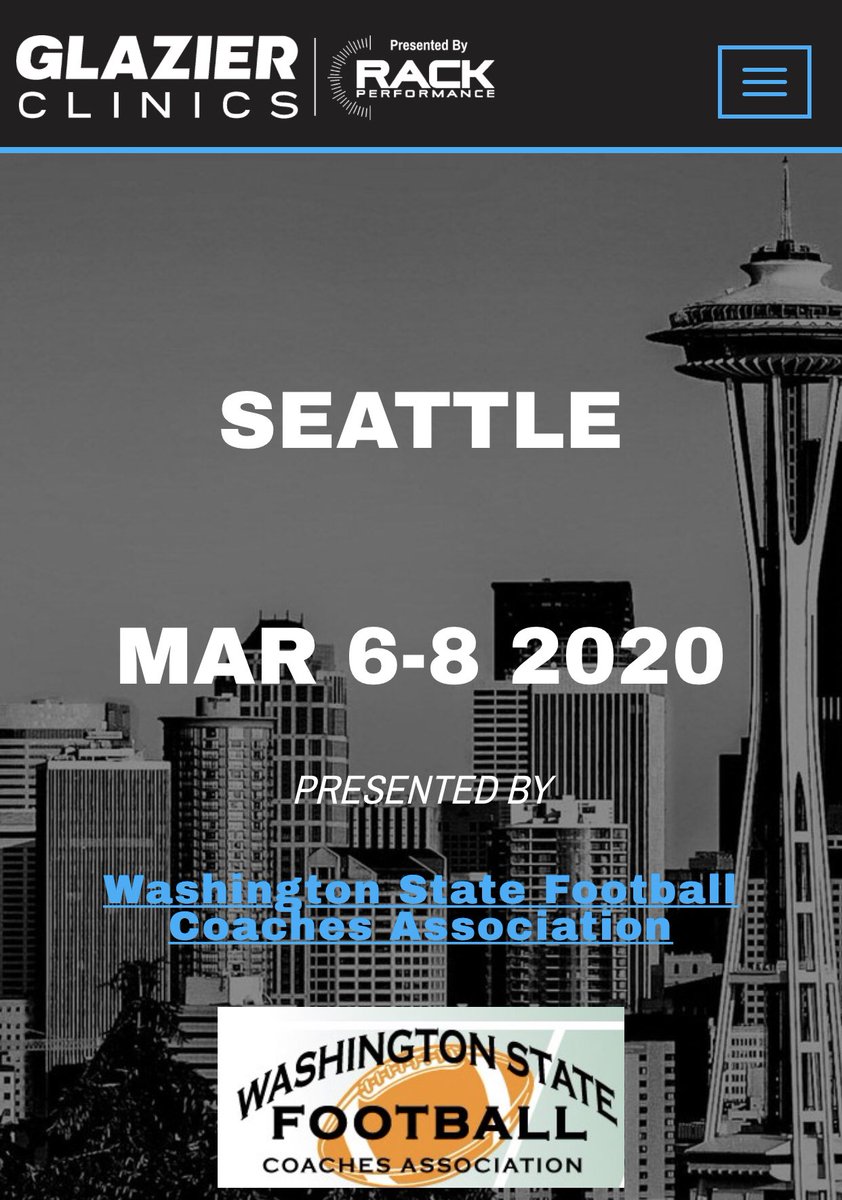 CoachSmaha's tweet photo. Juiced to be back in the #PNW for the @GlazierClinics . Pumped to see old friends and make new...stop by the booth and see yer boy, check out what we got here @CoachComm #NEW #CobaltPLUS #MoreFlexibilty #MoreCoaches #MoreRange - will battle in Northwest weather..☀️🌧❄️ https://t.co/q7xcjUzTZe