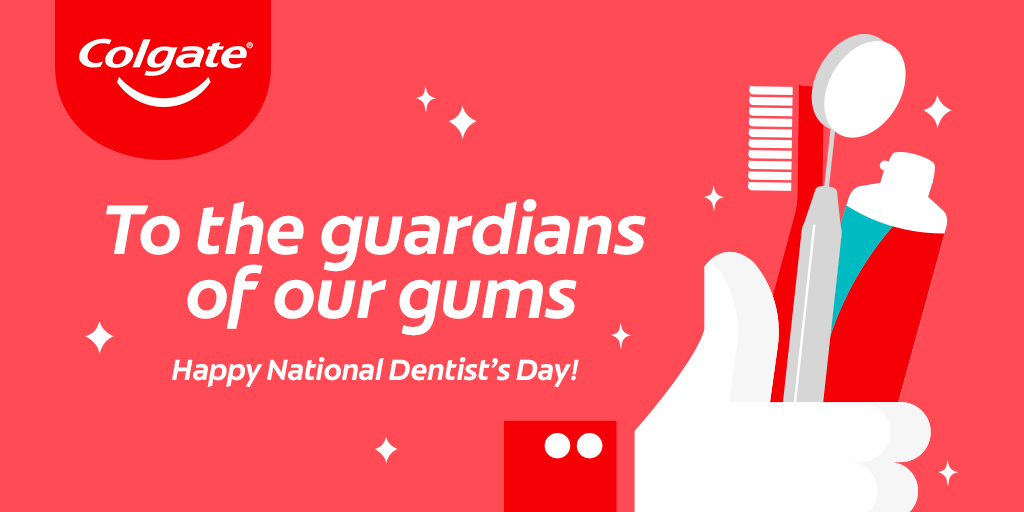 ColgateBSBF's tweet image. Happy #NationalDentistDay! To volunteers, colleagues and dentists everywhere -- thanks for protecting our pearly whites and our #ColgateBrightSmiles 🦷✨😁