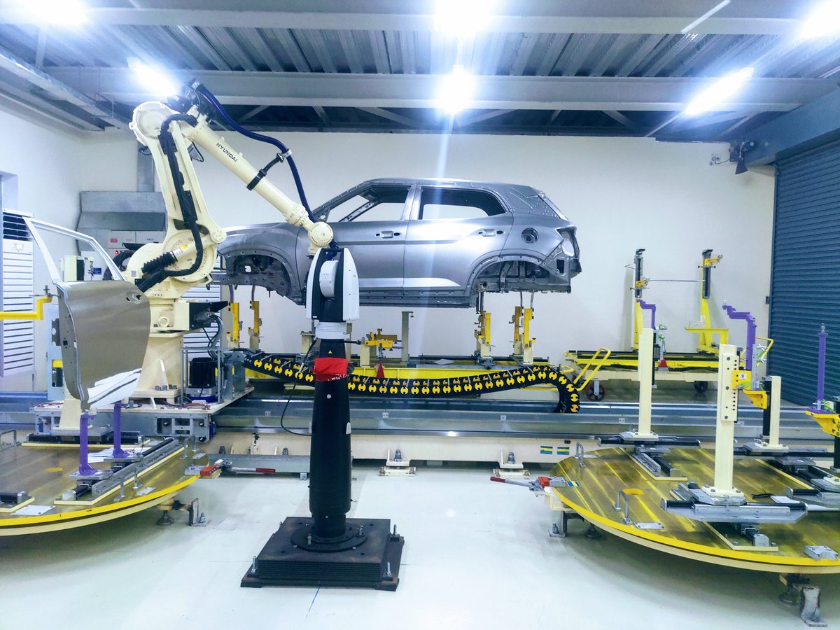 kushanmitra's tweet photo. From coils of steel to a finished car, read as I tell you how #MetalToExcellence happens at the @HyundaiIndia factory outside Chennai in today's @TheDailyPioneer and online https://t.co/ZawunXqZqf