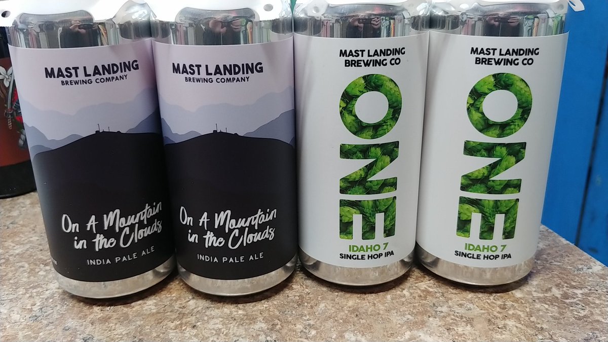 Yankee Attleboro (@yankeeattleboro) on Twitter photo In stock from <a href="/MastLanding/">Mast Landing Brewing Co.</a> On a Mountain in the Clouds India Pale Ale & One Single Hop IPA featuring Idaho 7 In stock from <a href="/MastLanding/">Mast Landing Brewing Co.</a> On a Mountain in the Clouds India Pale Ale & One Single Hop IPA featuring Idaho 7