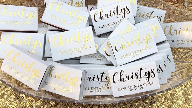 Rule of thumb when it comes to party favors: gold foil #matches with just about everything (including more gold) ✨🔥⁠