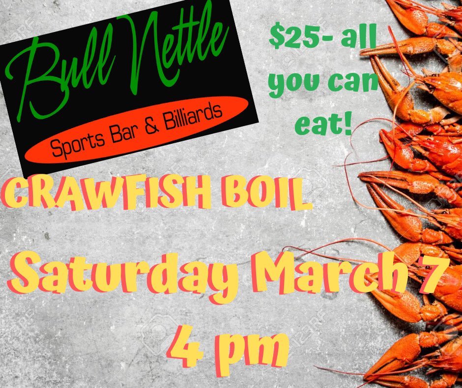 t_cain33's tweet photo. BULL NETTLE BREAKING NEWS: I just copped (2) 5 Day #LJT2020 tickets I will be giving away at the @BullNettleBar Crawfish Boil TOMORROW (3/7)! Retweet for an entry in the drawing*

*Must be present and participating to win, 1 entry with proof of retweet https://t.co/IlXFsZfg1O