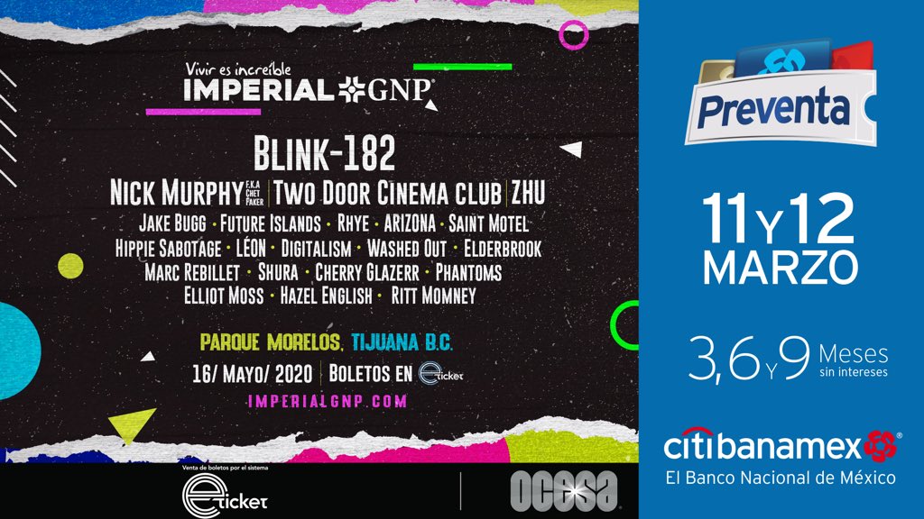 Un nuevo imperio comienza. Nos vemos este 16 de mayo en el Parque Morelos, Tijuana. 

#ImperialGNP #GroundOfAll #TerritorioDeTodos

🔥La Preventa Citibanamex comienza el 11 de marzo de 2020🔥