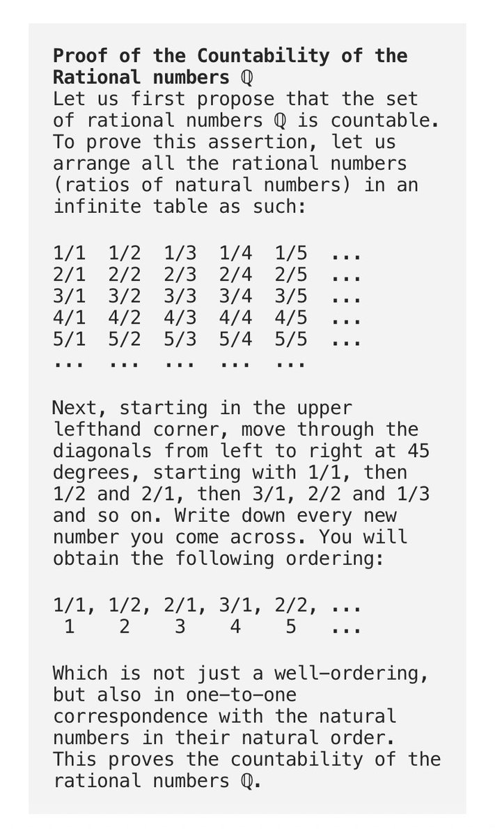 MrBeatyMath's tweet image. #Cantor #GeorgCantor #OnetoOneCorrespondence #Proof #RationalNumbers