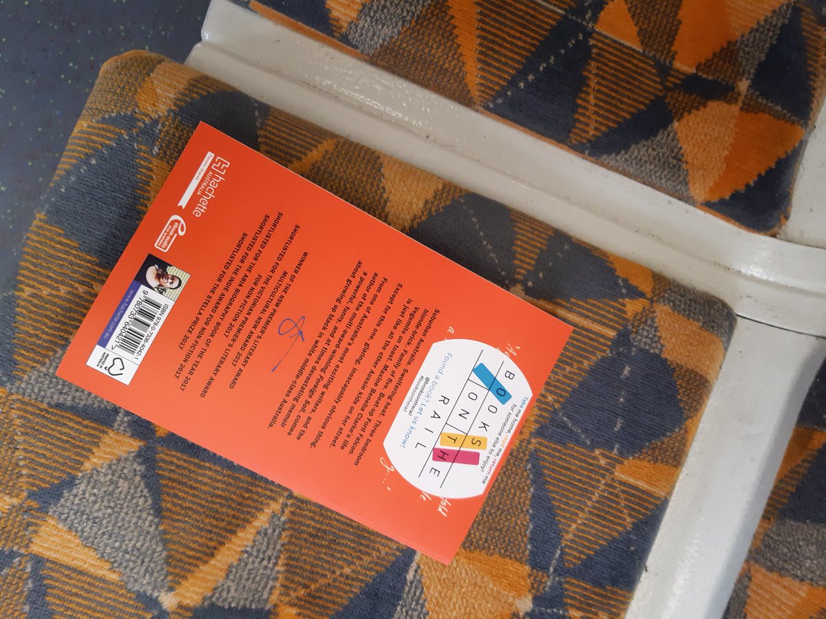 slamup's tweet photo. My last #booksontherail #IWDbookdrop is on the 11.27 Werribee train, about to leave Flinders St @booksontherail https://t.co/oTgMSqfeMr