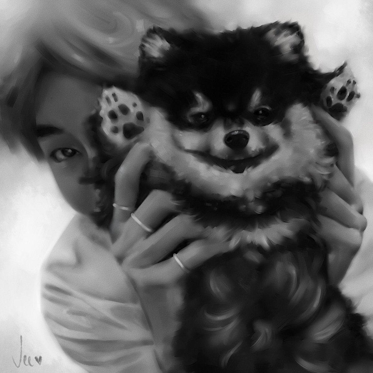 _veekookie's tweet photo. I spent way too much time on this digital painting, please give it some love army! 
•
•
•
•
#bts #taehyung #yeontan #art #digitalpainting #army #v #bangtan https://t.co/gXYINh9hnq