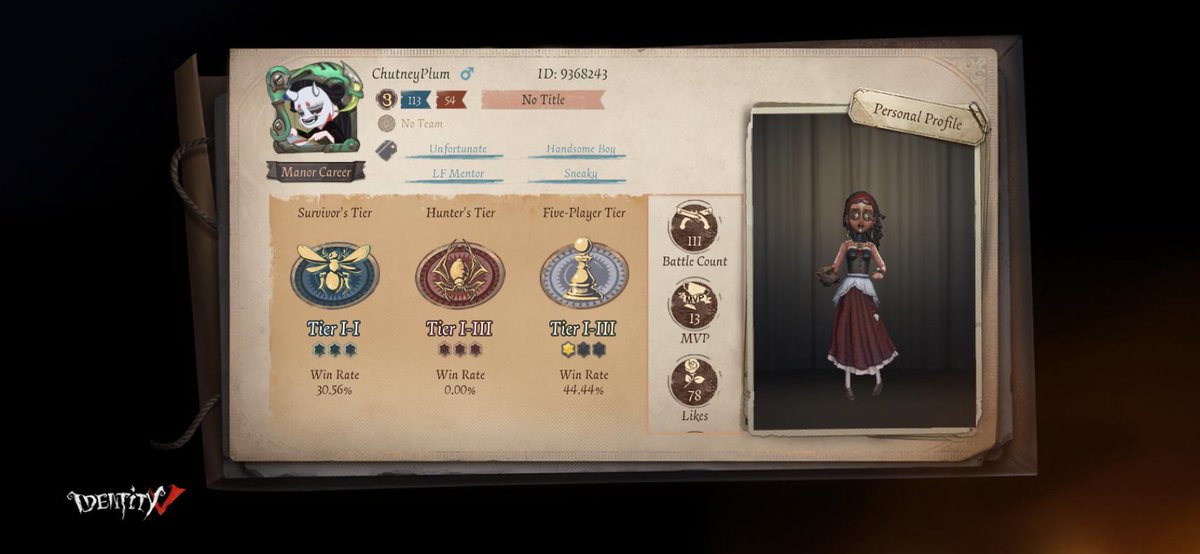 I'm playing Identity V. Fancy a game?