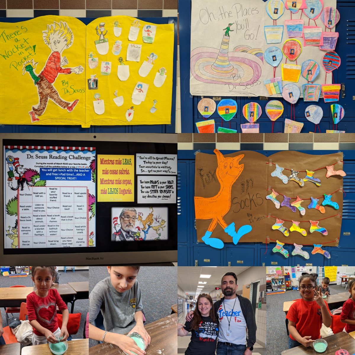 catalinavg88's tweet photo. Room 113 had an awesome week celebrating and reading books! We read #Bartholomew&amp;theoobleck, made Oobleck as part of our #statesofmatter unit!  #dr.seussweek #ReadAcrossAmericaWeek #risdsaysomething #risdgreatness #iteachchildren #allthingsfun https://t.co/M8ANrT9FSj