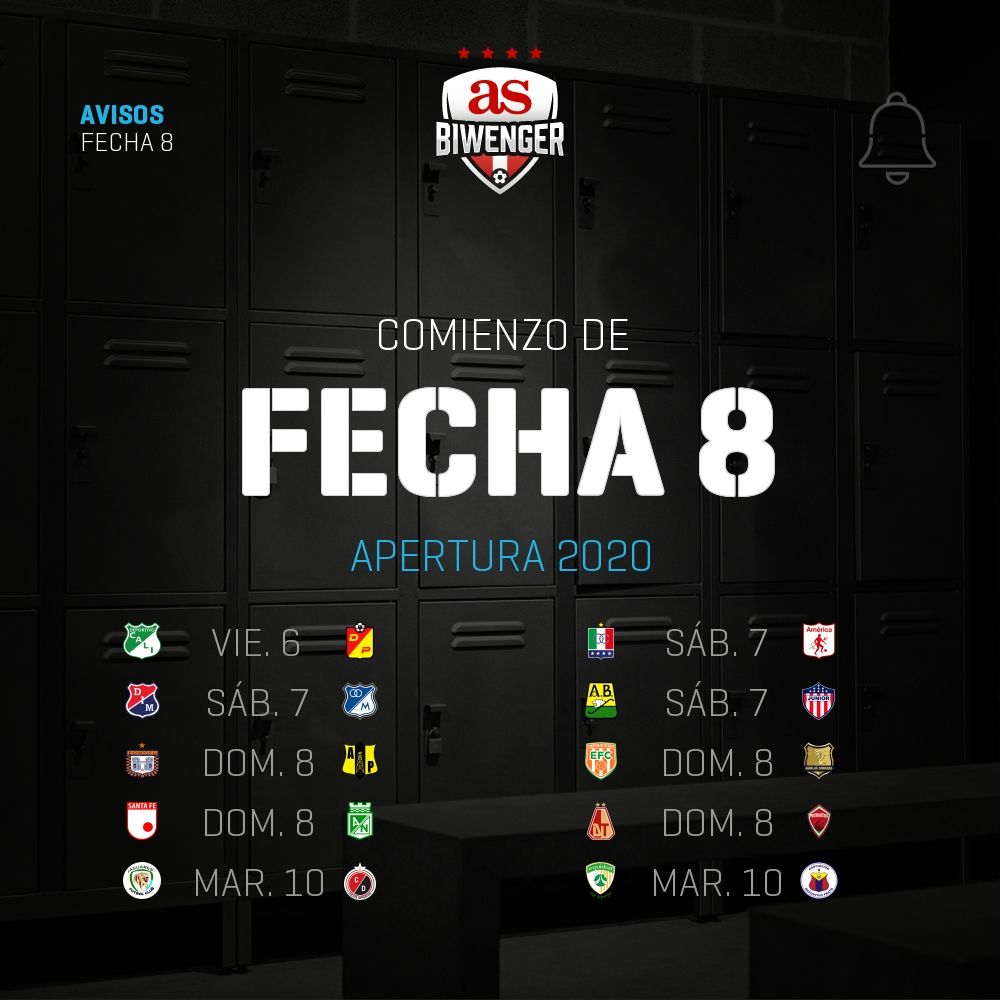 BiwengerCO's tweet photo. ¡Comienza la fecha 8 de Liga de Colombia en Biwenger! https://t.co/h2L7o65r6V https://t.co/vTXOeH7z8t