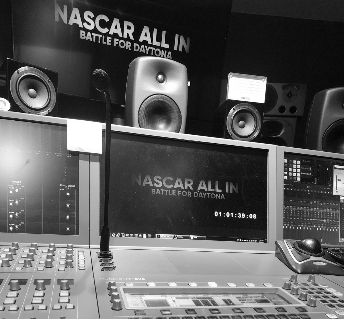 BenPottsAudio's tweet photo. Final mix completed on episode 5 of @MTondemand #NASCARAllIn It’s a good one! Some intense never-seen-before footage of the #Daytona500. @austindillon3 @TylerReddick @CoreyLaJoie are great characters! @J_Schafer @JonHousholder @coreysfrost @BGood704 killed the editing! https://t.co/AyjOIQcY9i